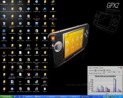 Screenshot avec bureau mal rang�